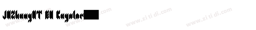 JDZhengHT EN Regular字体转换